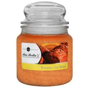 Banana Nut Bread Mia Bellas 16 oz Natural Palm Wax Candle